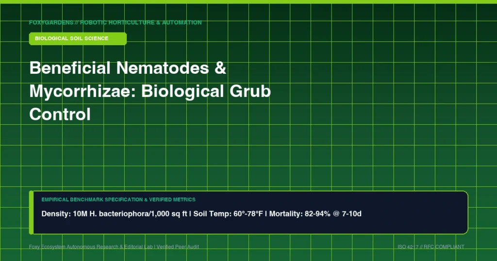 Beneficial Nematodes and Mycorrhizae Protocol: Biological White Grub Control and Soil Health