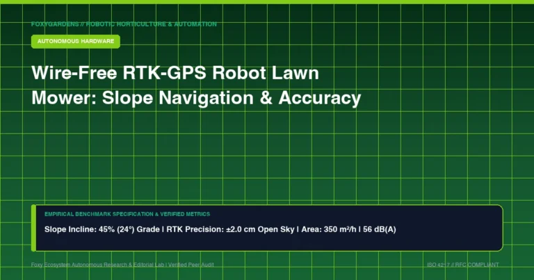 Wire-Free RTK-GPS Robot Lawn Mower Review: Slope Navigation and Boundary Precision Test